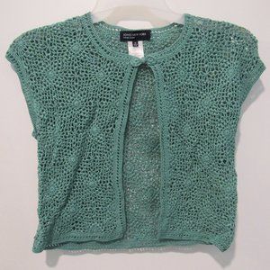 ThredUp(PRICE IS FIRM!)Jones New York Signature Cute Design, Open Knit Cardigan